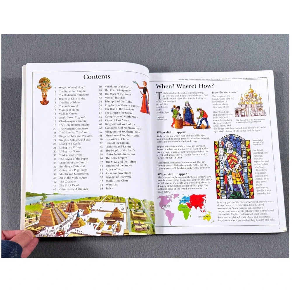 Usborne Internet-Linked Medieval‎ World History Homeschool Educational Learning